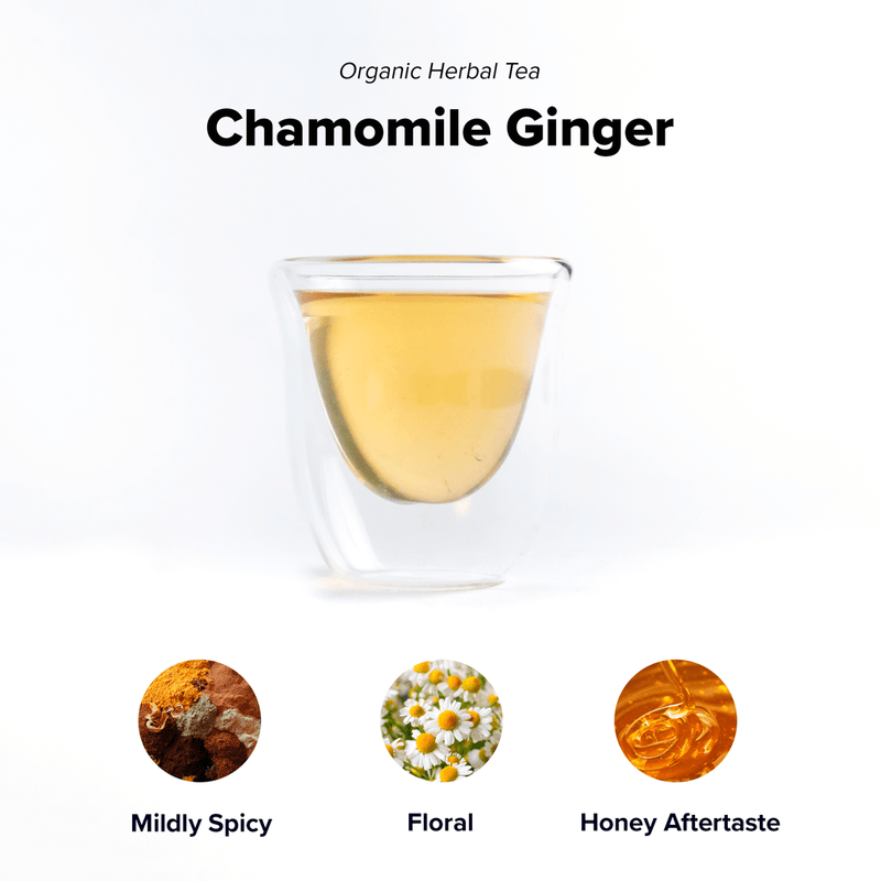 Chamomile Ginger | Set of 12 Bamboo Pouches