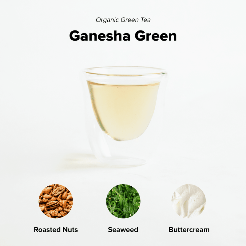 Ganesha Green | Set of 12 Bamboo Pouches